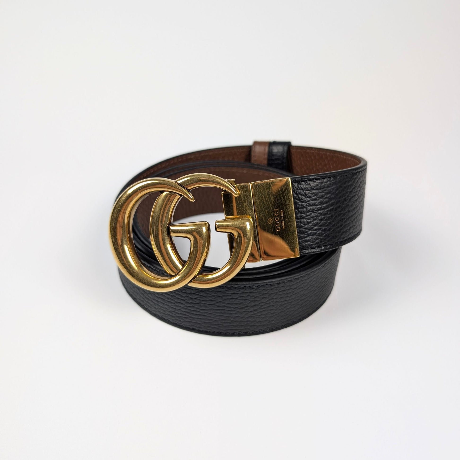 ucci Cintura Reversibile Fibbia GG Marmont 