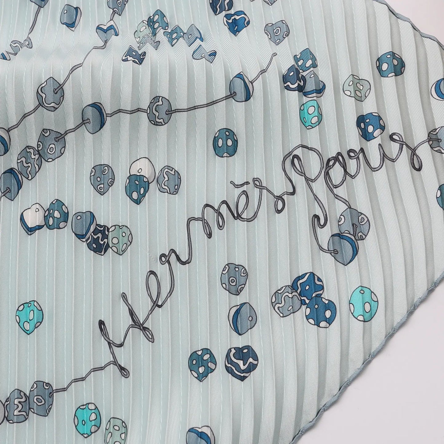 Hermès Carrè - Foulard Plissettato 90 Dancing Pearls