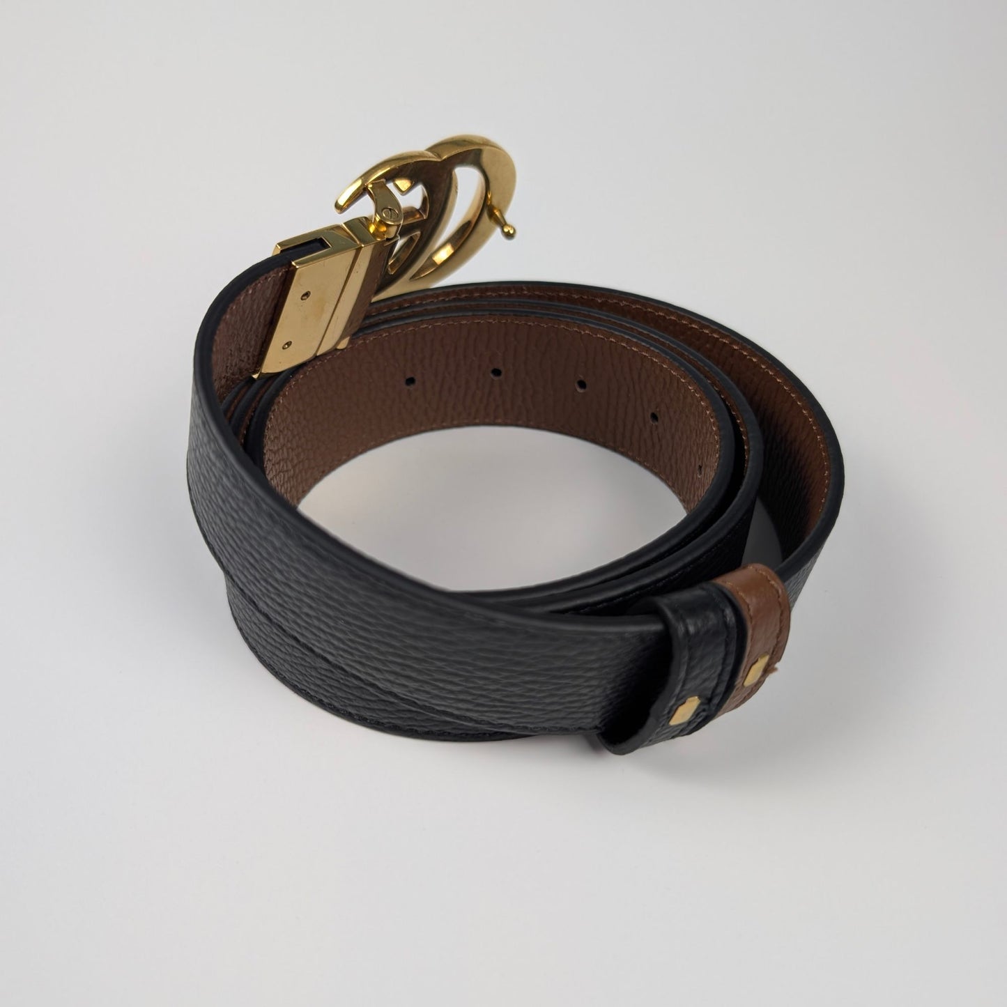 Gucci Cintura Reversibile Fibbia GG Marmont 