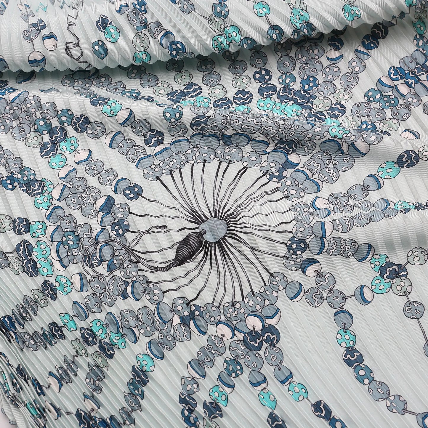 Hermès Carrè - Foulard Plissettato 90 Dancing Pearls