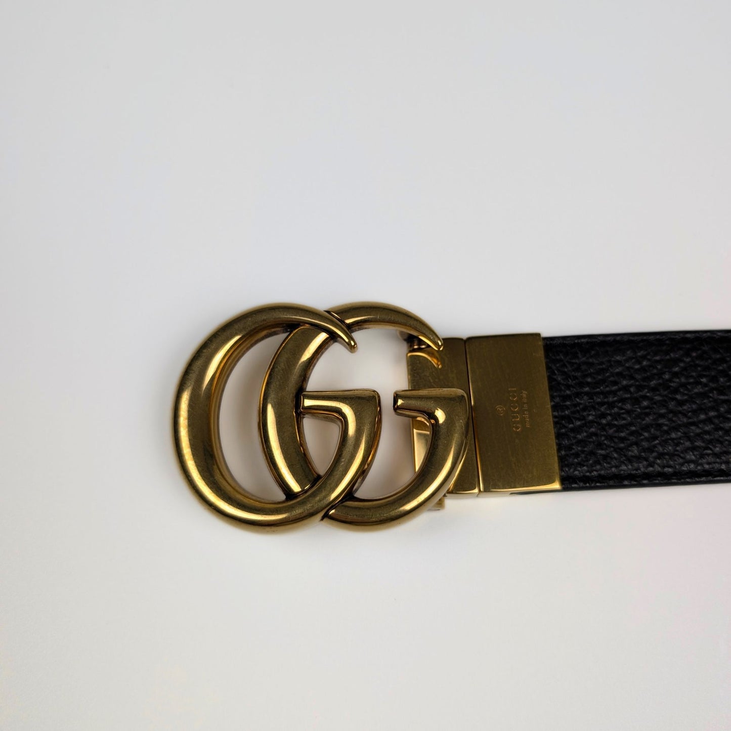 Gucci Cintura Reversibile Fibbia GG Marmont 