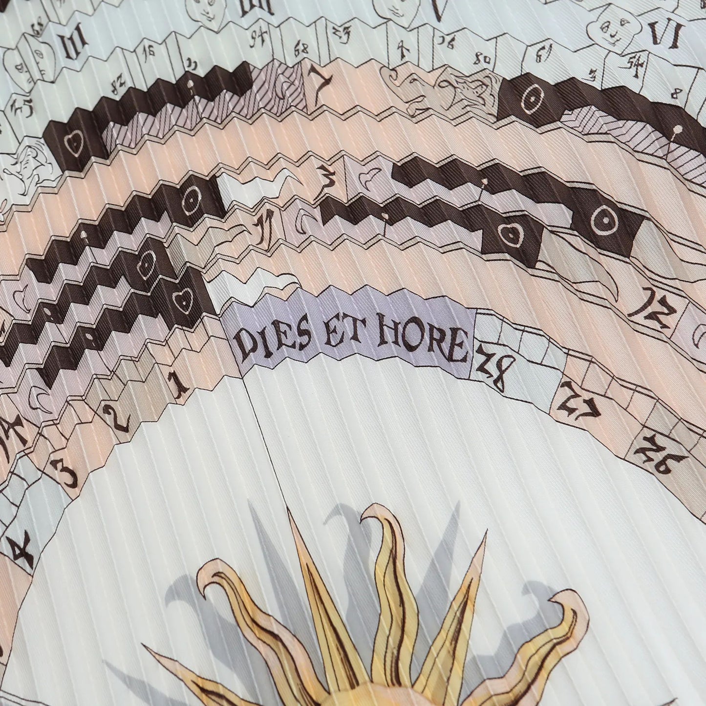 Hermès Carrè - Foulard Plissettato 90 Dies et Hore