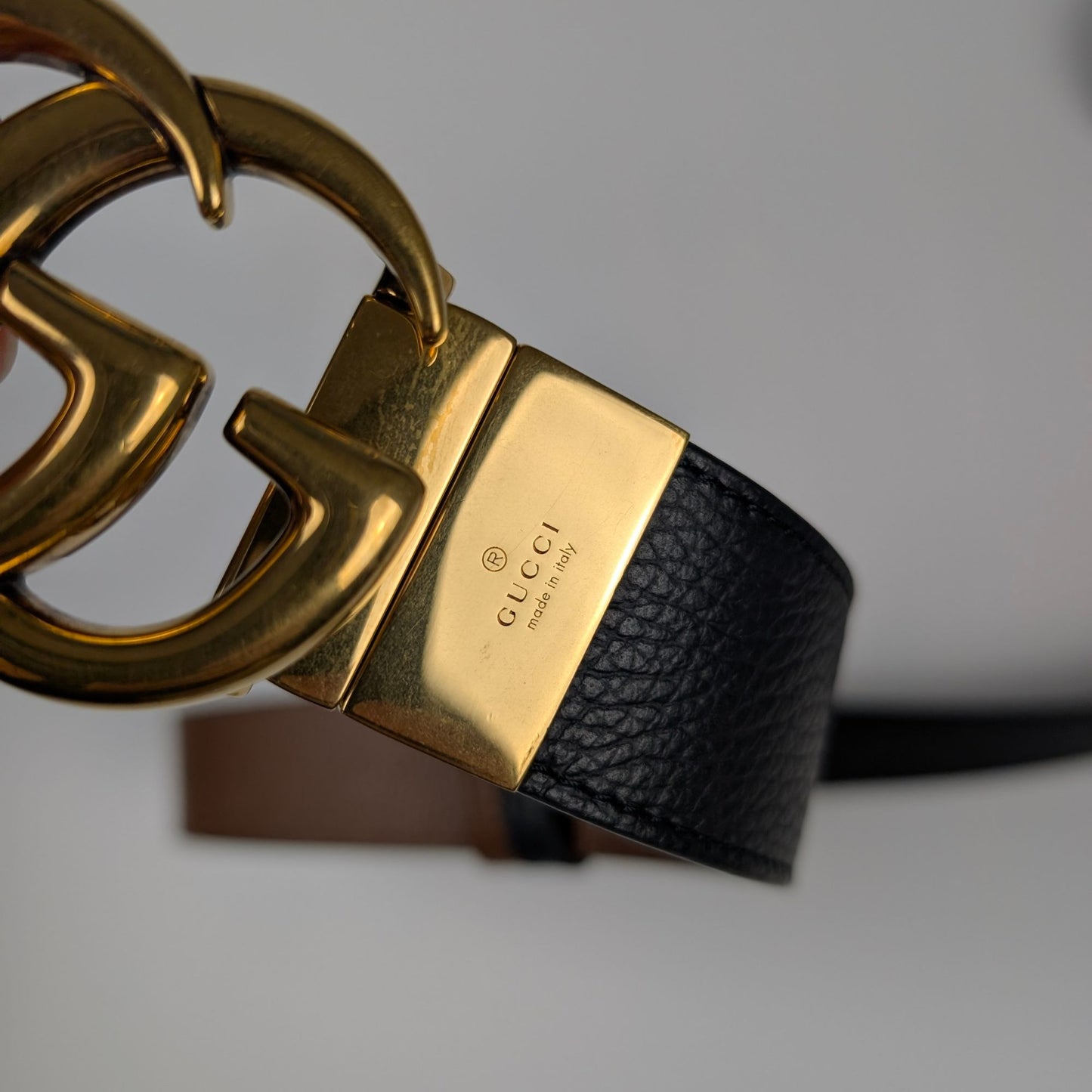 Gucci Cintura Reversibile Fibbia GG Marmont 