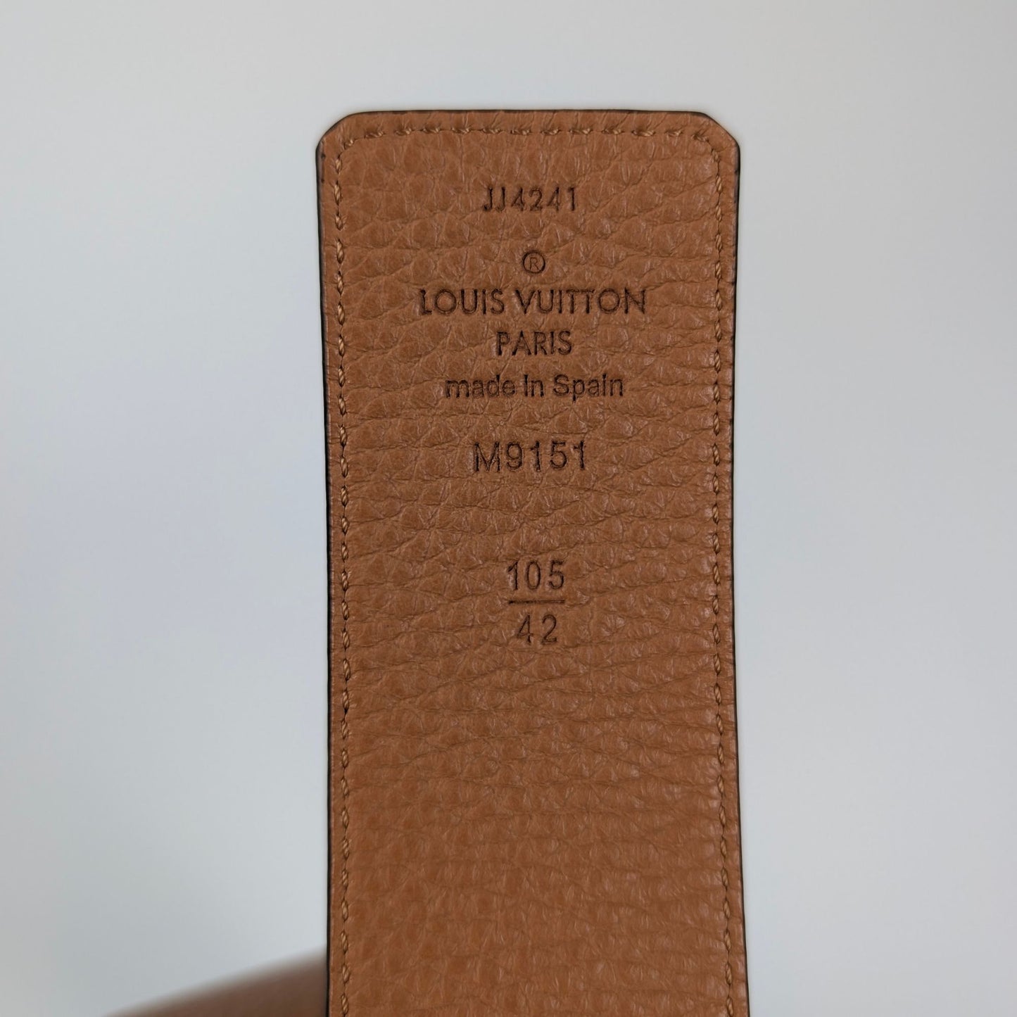 Louis Vuitton Cintura Initiales reversibile 40mm nero marrone fibbia oro"