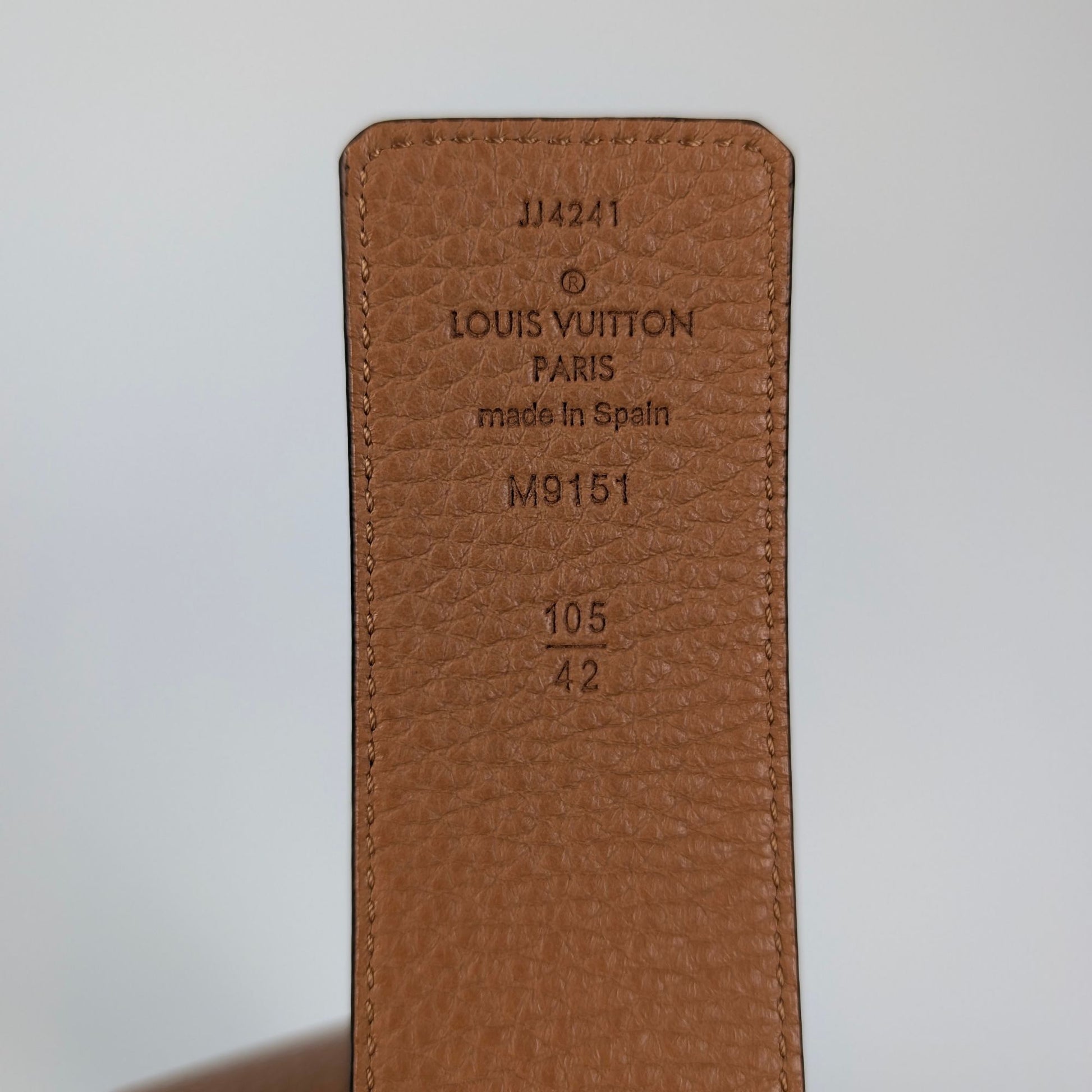 Louis Vuitton Cintura Initiales reversibile 40mm nero marrone fibbia oro"